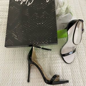 NWT sam Edelman black patent heels